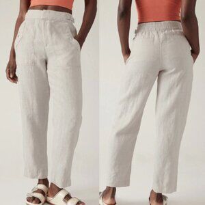 Athleta Women's Voyager Linen Pant in Undyed Size 8